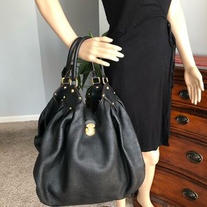 Authentic Louis Vuitton Mahina Bag, Noir, XXL